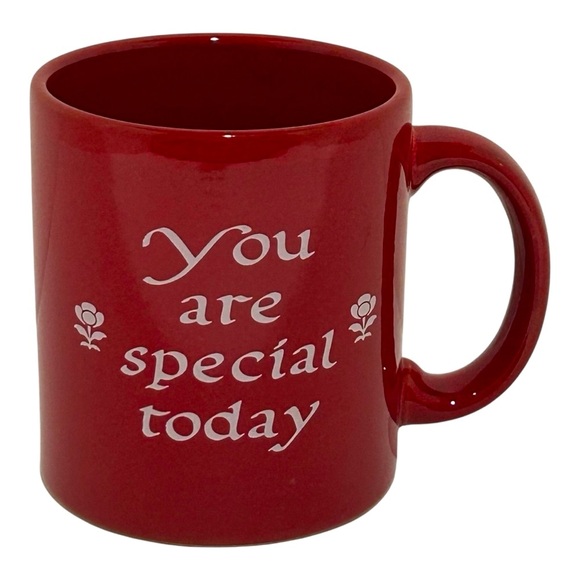 WAECHTERSBACH Red Mug with handle 'You are special today' Celebrate LIKE NEW - Picture 1 of 7